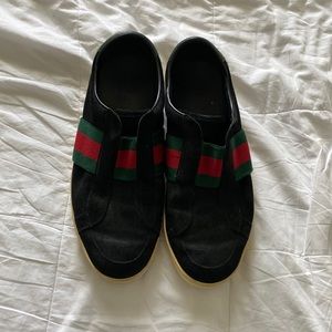 Gucci slide on shoes.